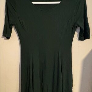 Chic Forest Green Women's Short Sleeve dress